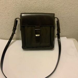 Prada Nylon Crossbody Bag Shoulder Bag Nylon Leather brown